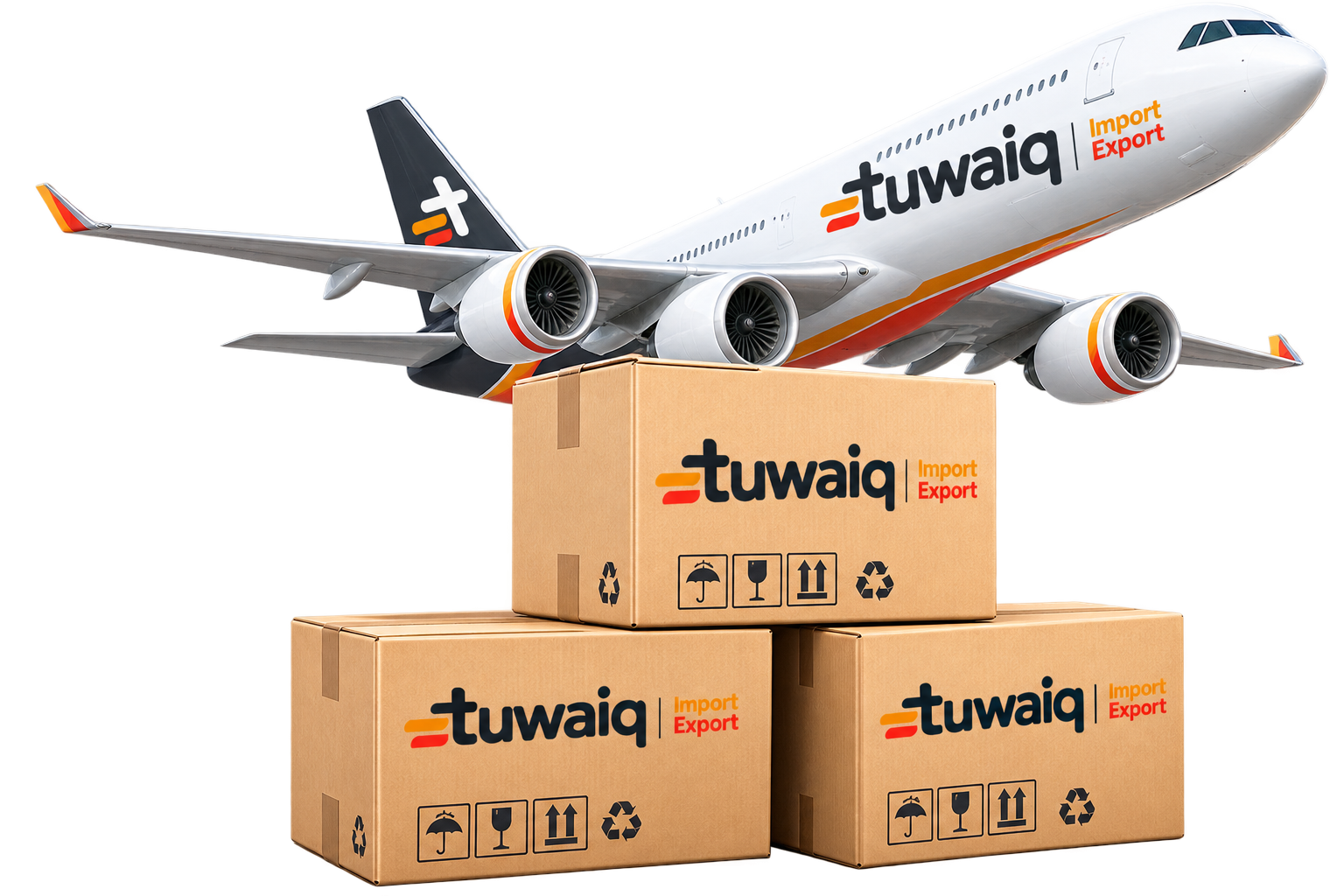Containers prepared for international export from China